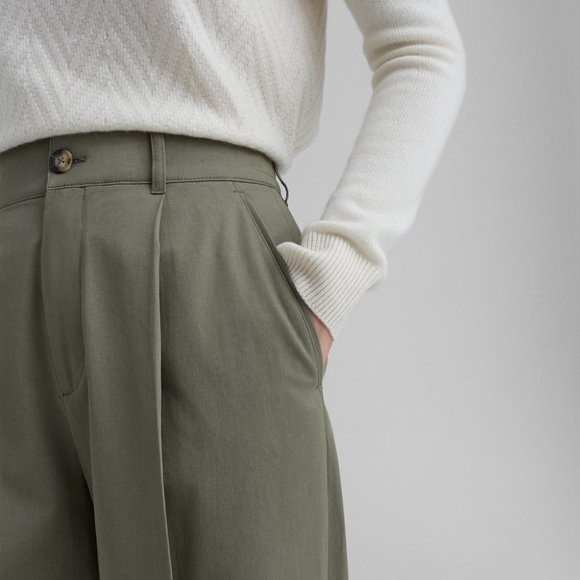 Club Monaco Cuffed Chinos Wide Leg Pants - Picture 5 of 9